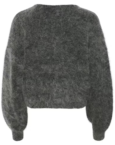 Gestuz - GZDebbie Cardigan - Charcoal Melange